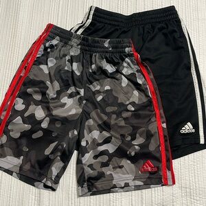 2- Boys 10/12 Adidas shorts